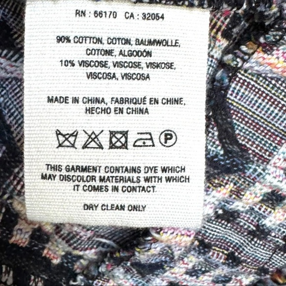 Anthropologie Hei Hei Tinsley Faifo Textured Jacquard Jacket Distressed Size 0 - Picture 10 of 11